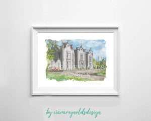 Buildings & Venues - Belleek Castle Illustration